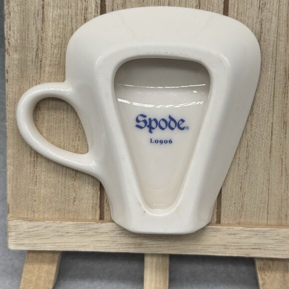 Vintage Spode Tea Bag Holders Blue Room Collection Spoon Rest Floral Set Of 2 - Picture 7 of 9